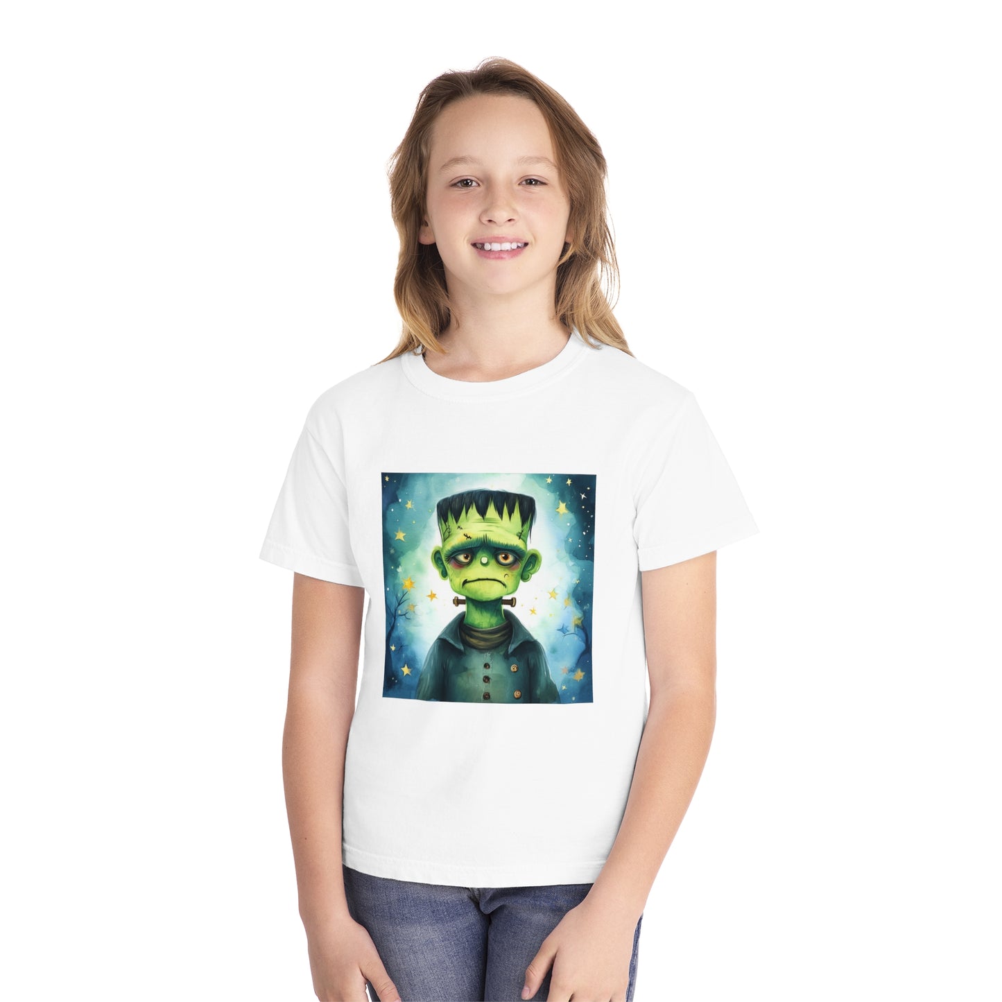 Cute Frankenstein Monster Youth Midweight Tee