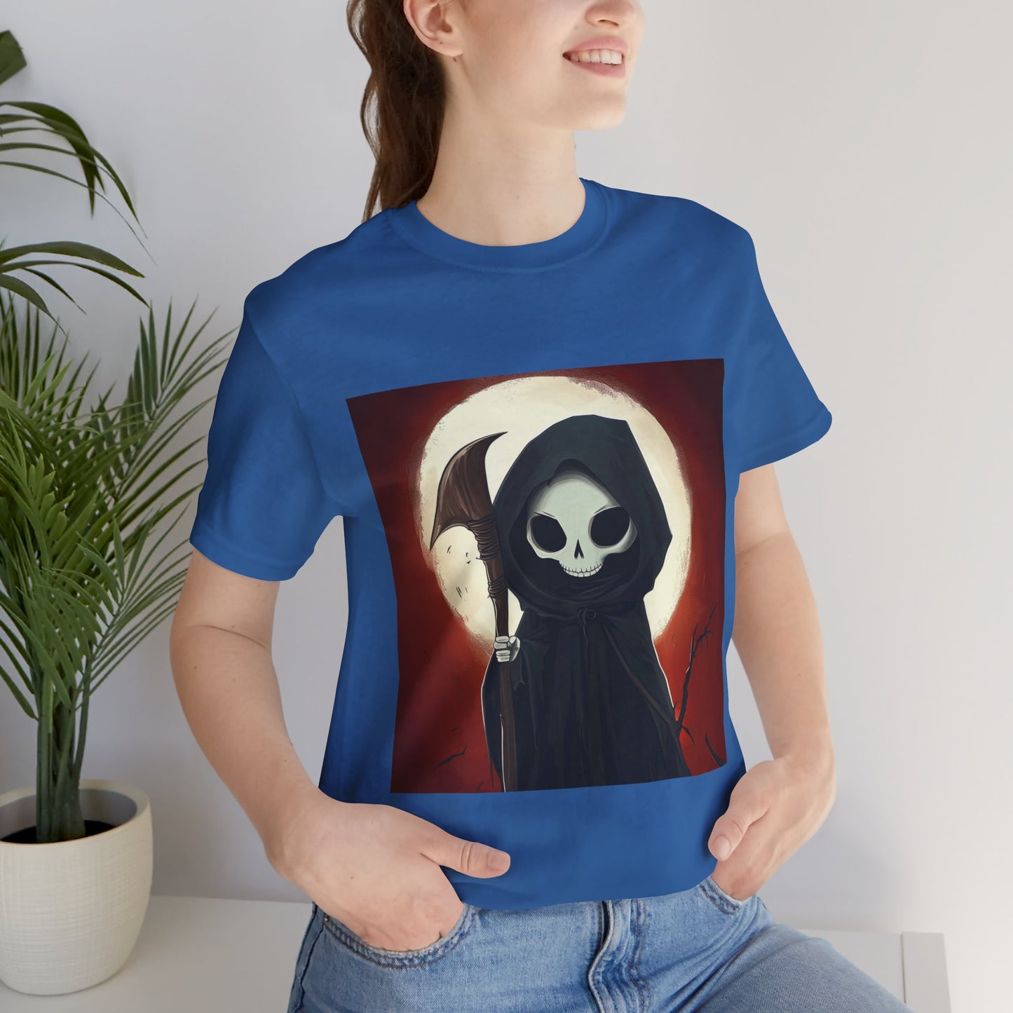 Cute Grim Reaper Unisex Jersey Short Sleeve Tee