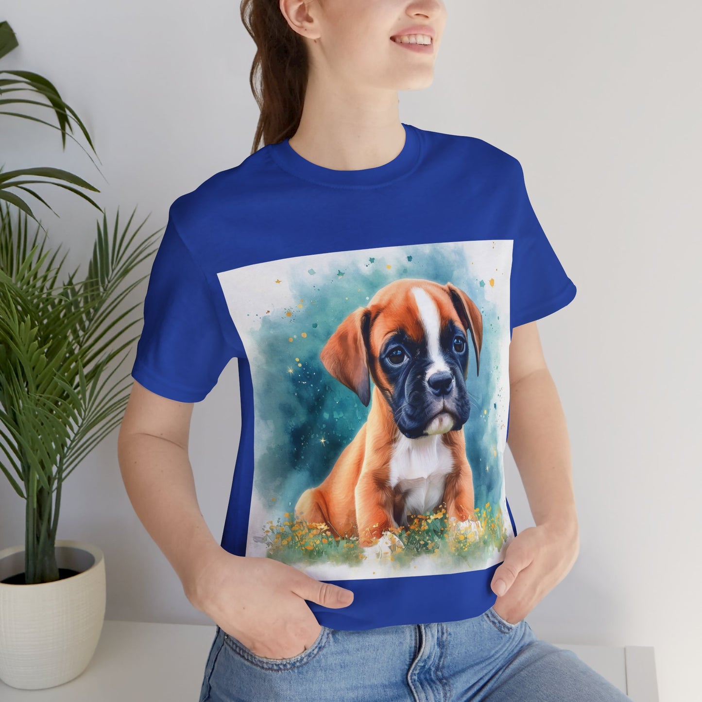 Boxer Puppy Unisex Jersey Short Sleeve Tee