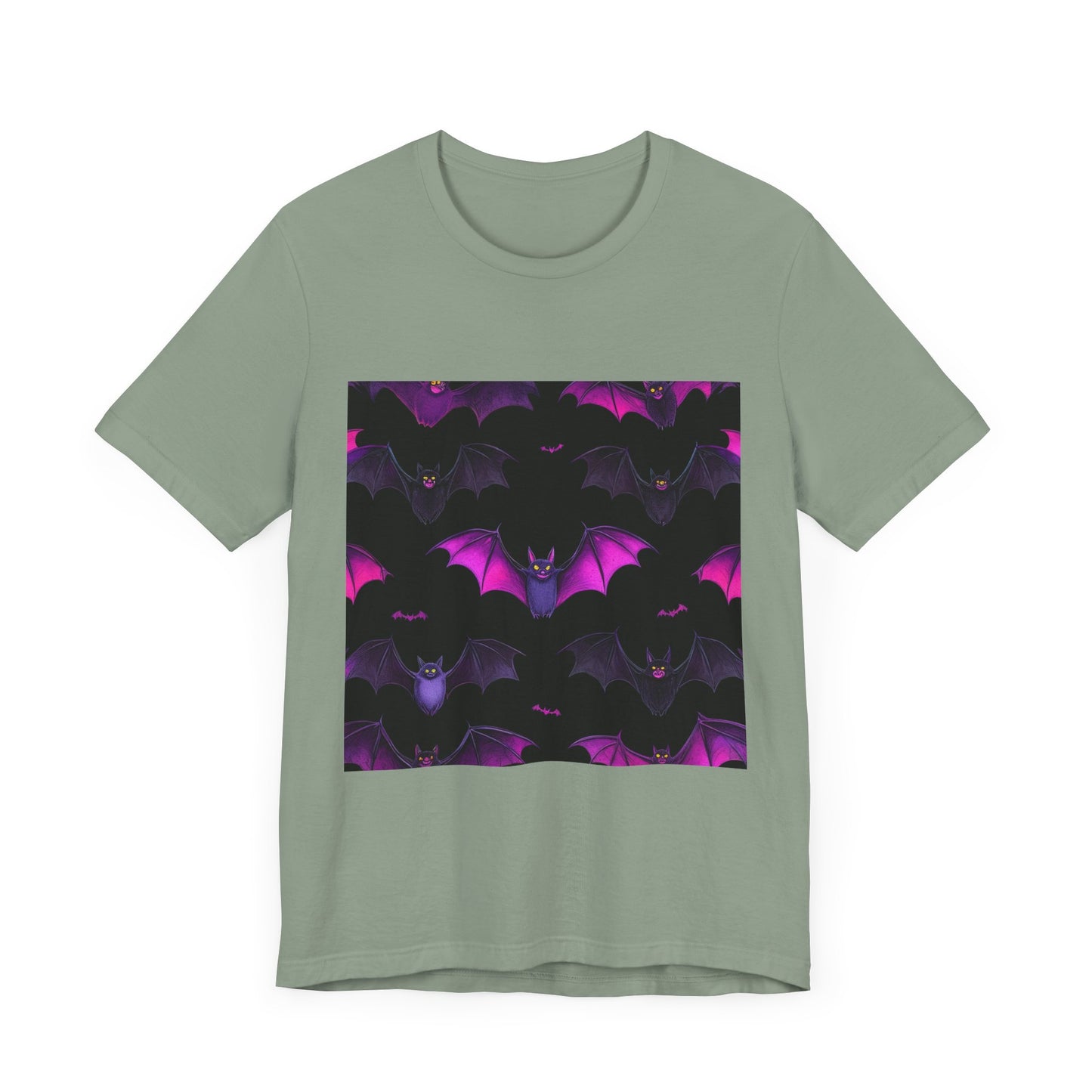 Halloween Bat Pattern Unisex Jersey Short Sleeve Tee