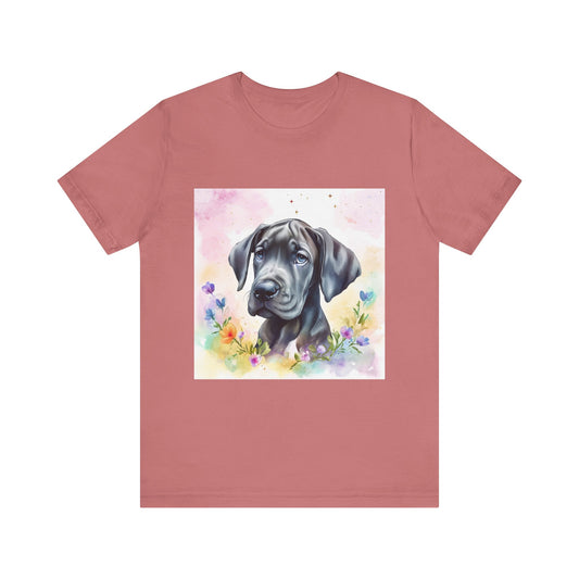 Great Dane Puppy Unisex Jersey Short Sleeve Tee