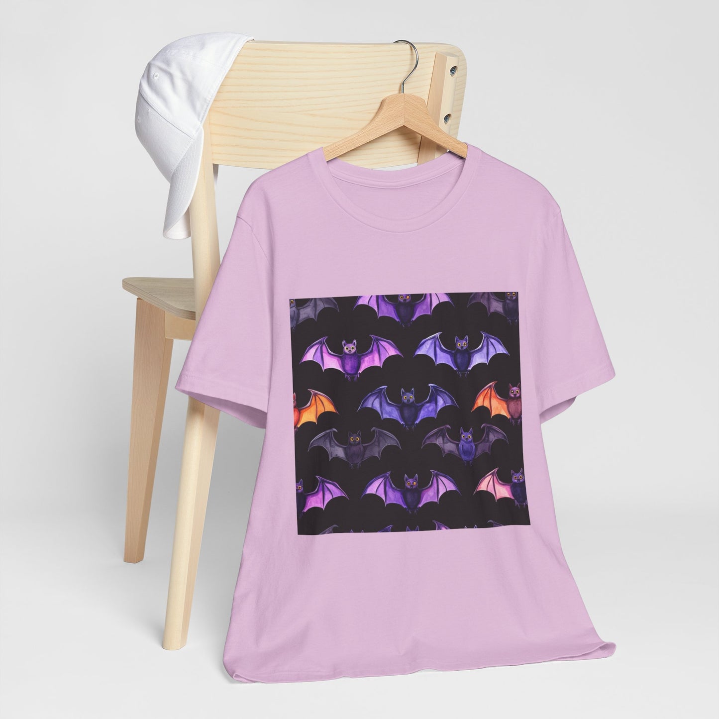 Cute Bat Pattern Unisex Jersey Short Sleeve Tee