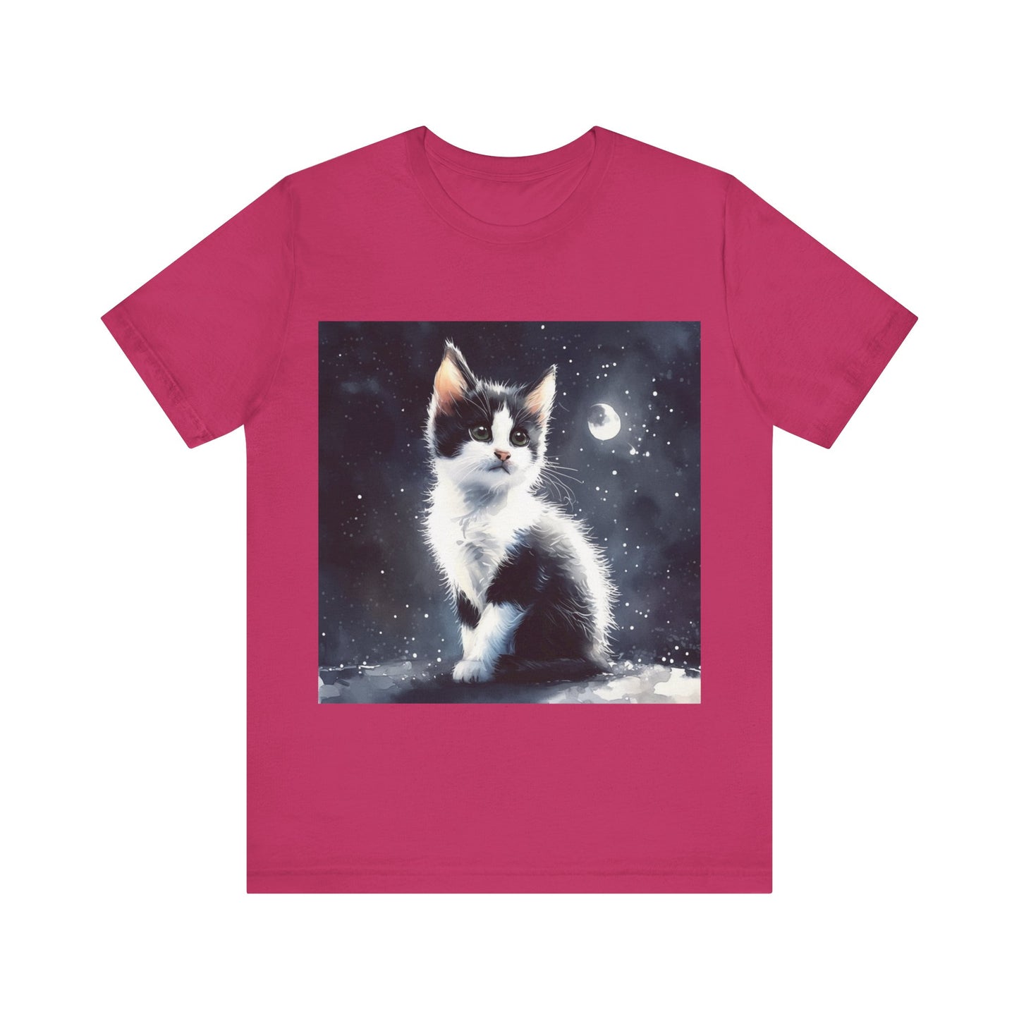 Cute Tuxedo Cat Jersey Short Sleeve Tee