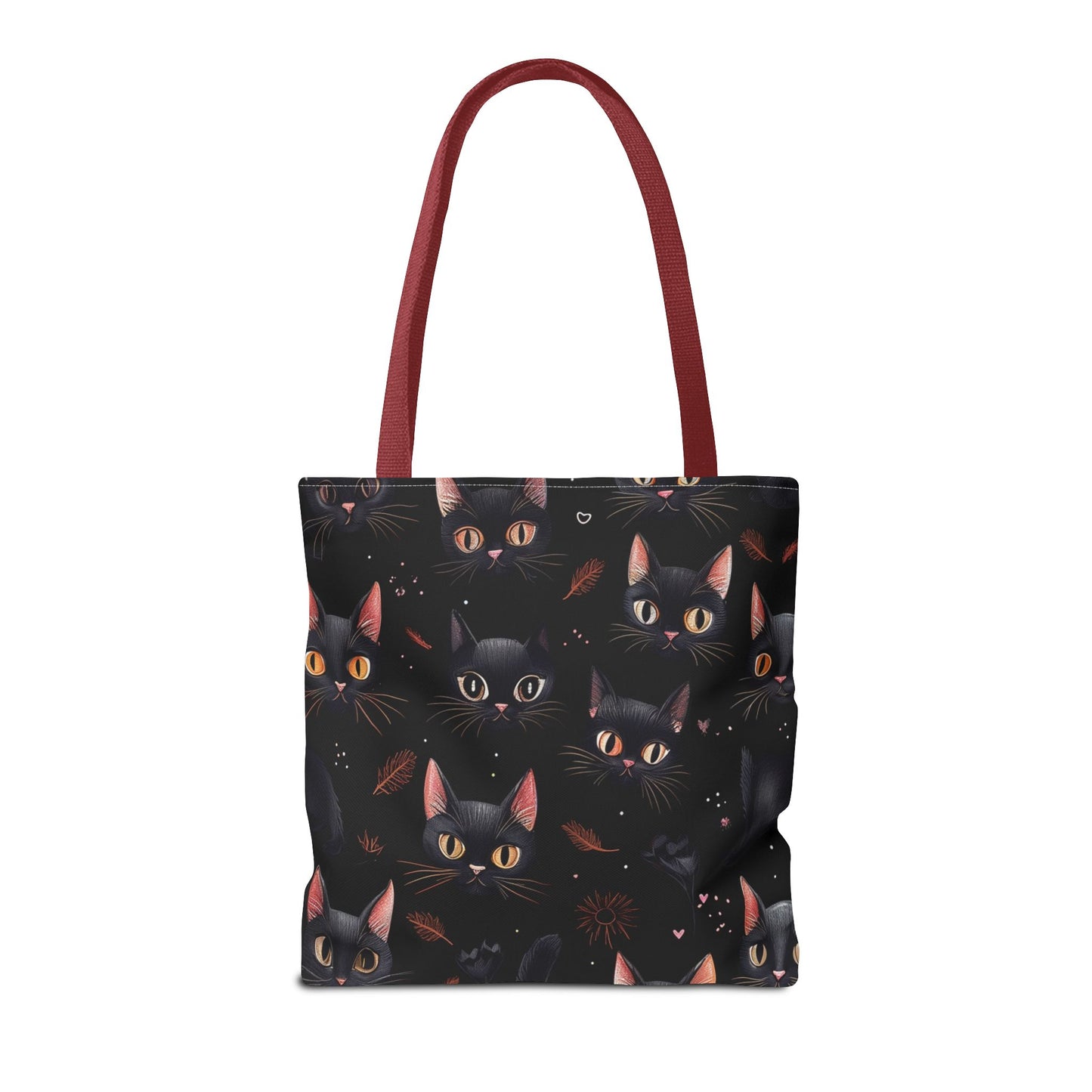 Cute Black Cat Pattern Tote Bag (AOP)