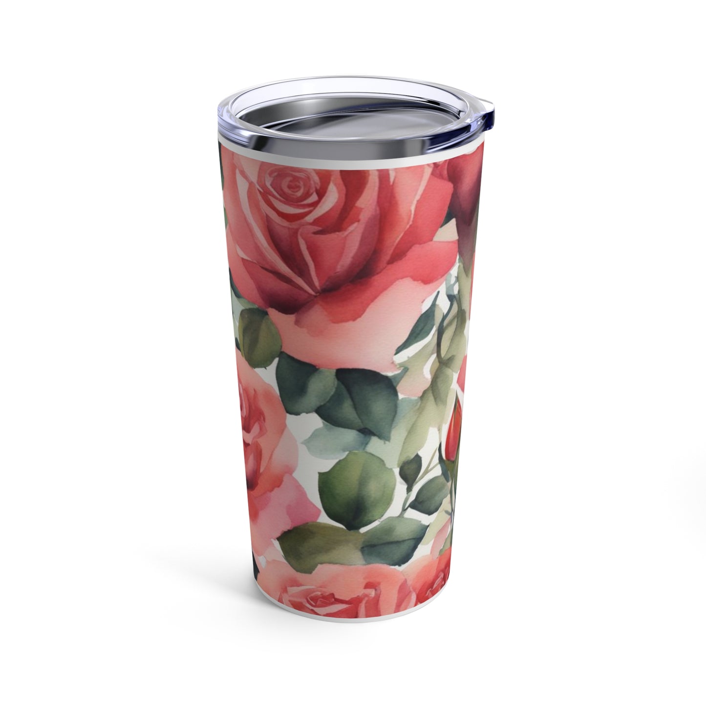 Elegant Pink Roses Tumbler 20oz