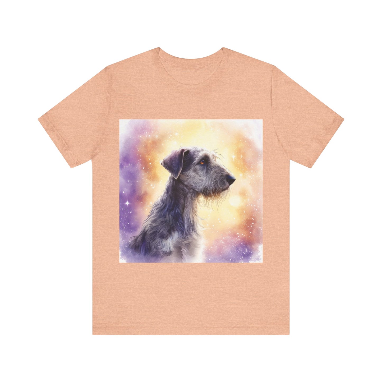 Watercolor Irish Wolf Hound Unisex Jersey Short Sleeve Tee