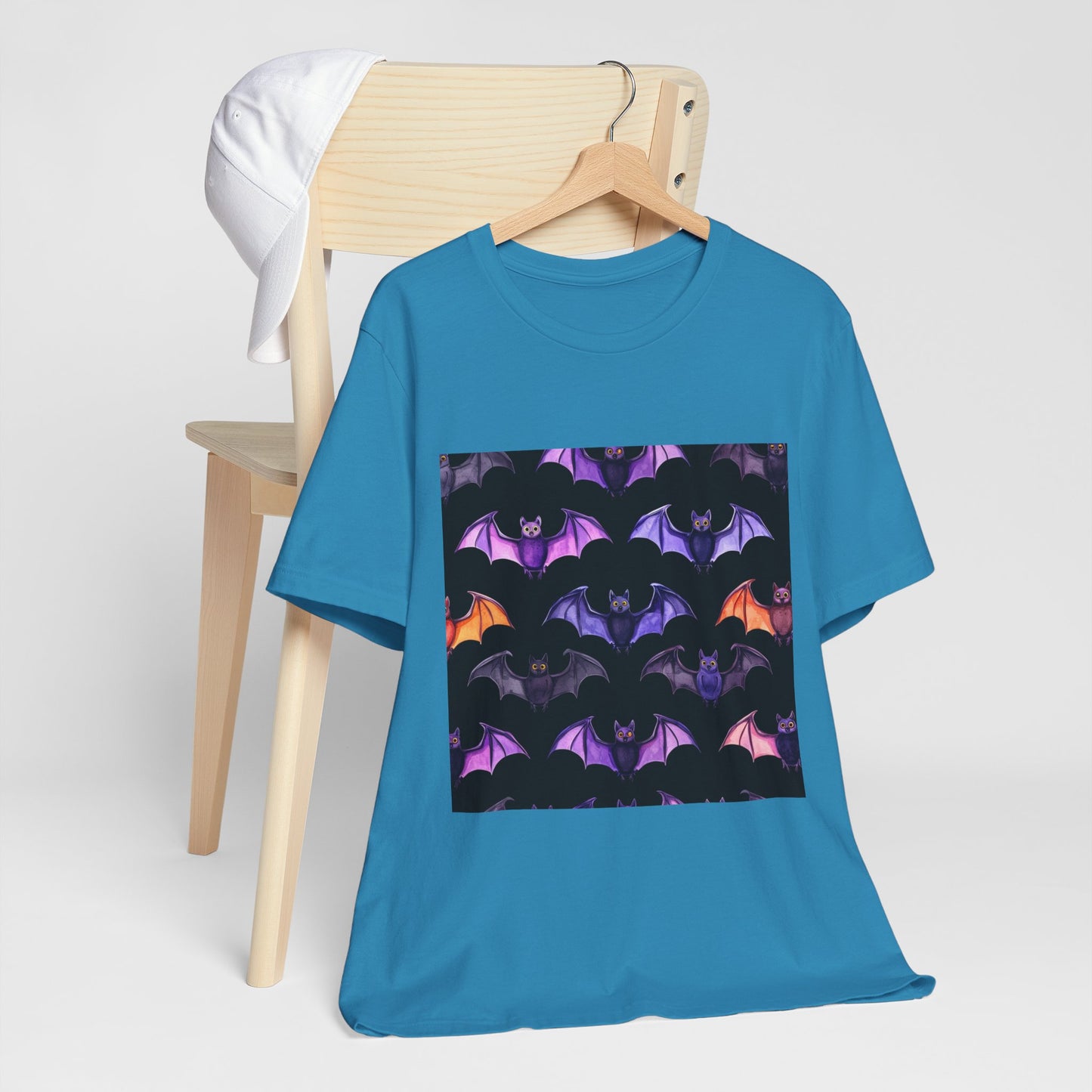 Cute Bat Pattern Unisex Jersey Short Sleeve Tee