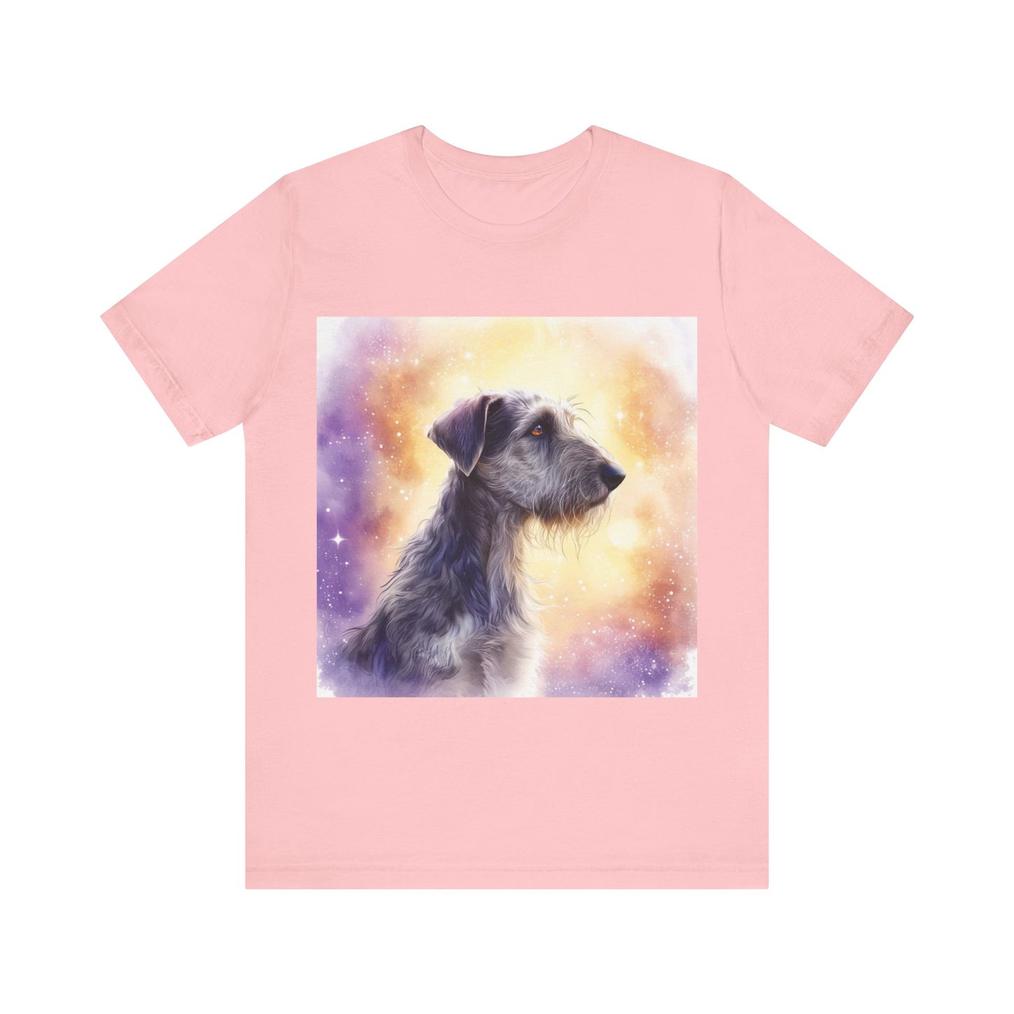 Watercolor Irish Wolf Hound Unisex Jersey Short Sleeve Tee