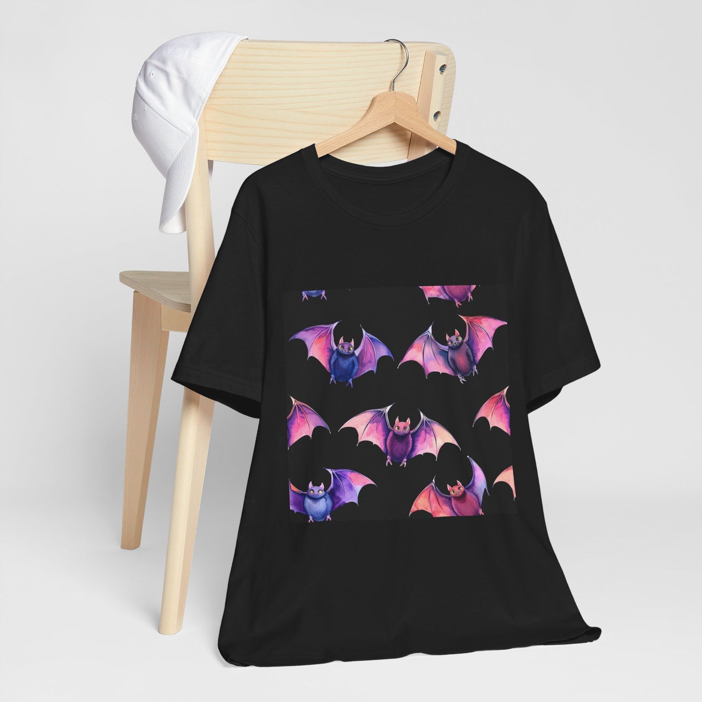 Bright Bat Pattern Unisex Jersey Short Sleeve Tee