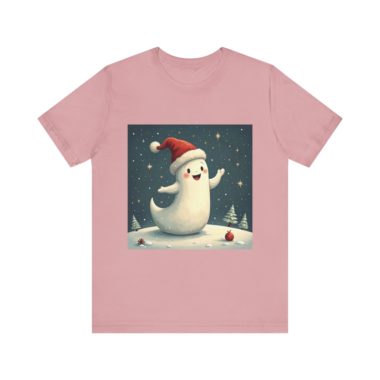 Cute Winter Ghost Unisex Jersey Tee