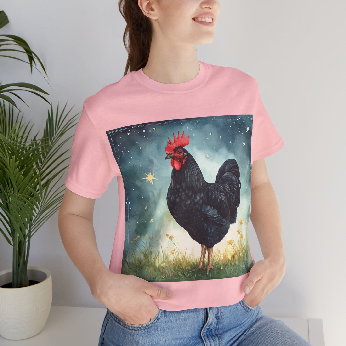 Black Chicken Unisex Jersey Short Sleeve Tee