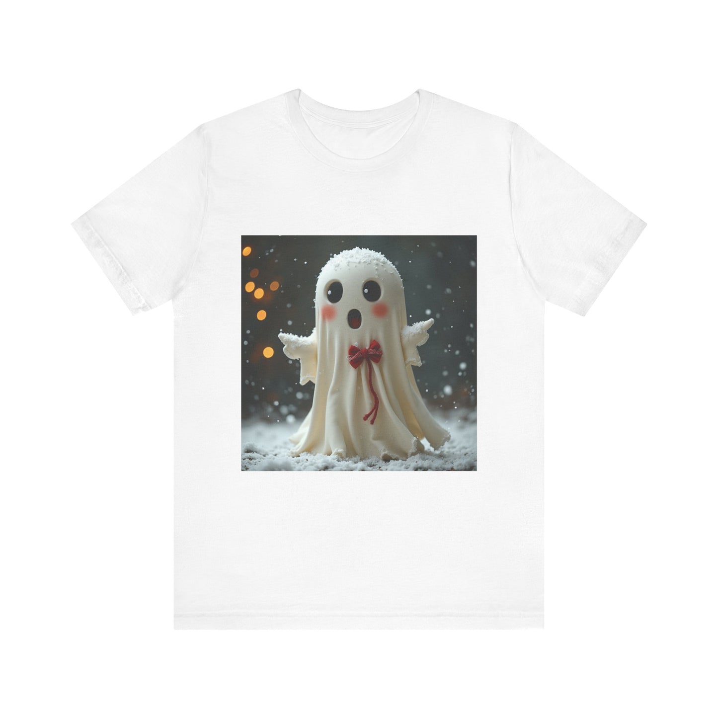 Cute Snow Ghost Unisex Jersey Tee