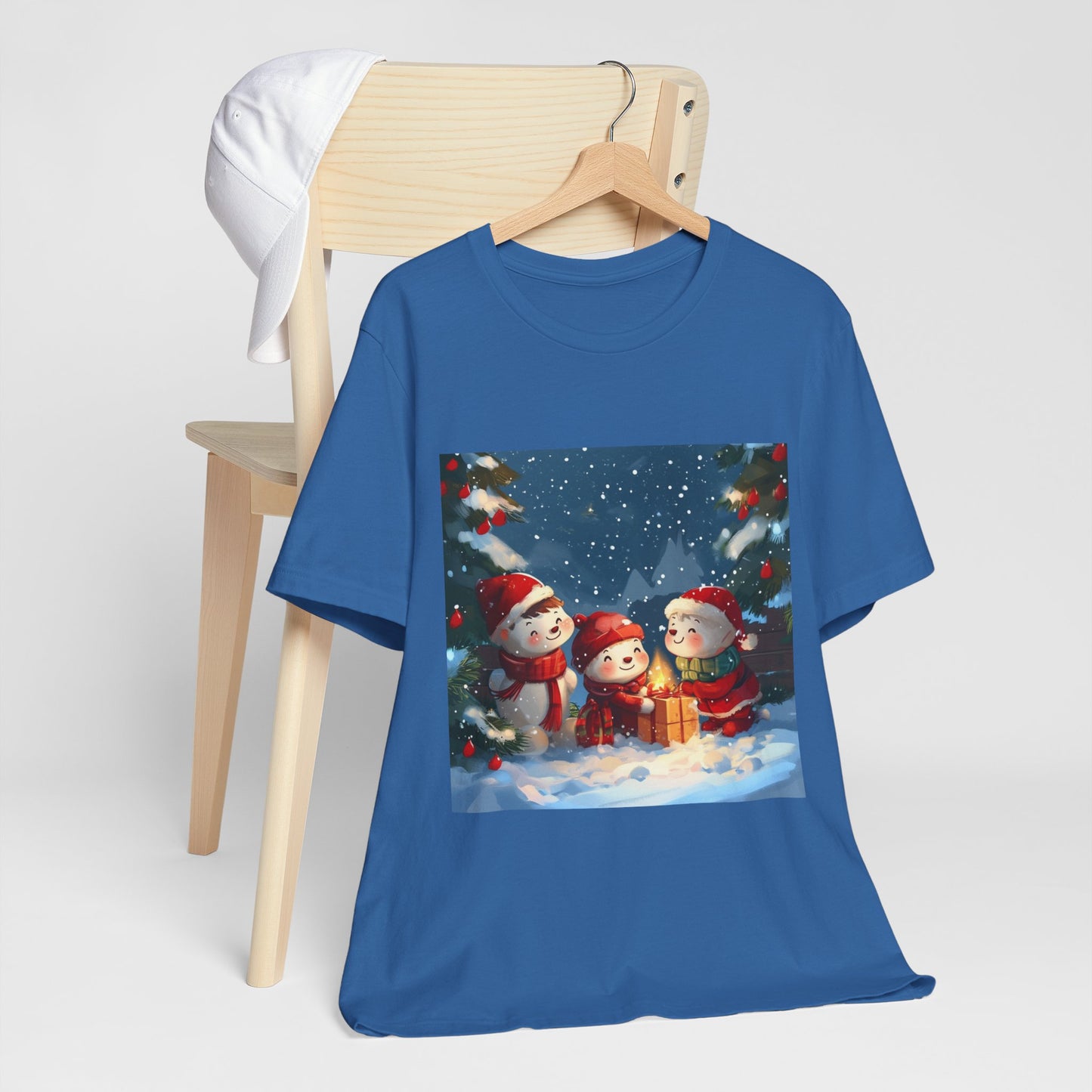 Cute Snowmen Unisex Jersey Short Sleeve Tee