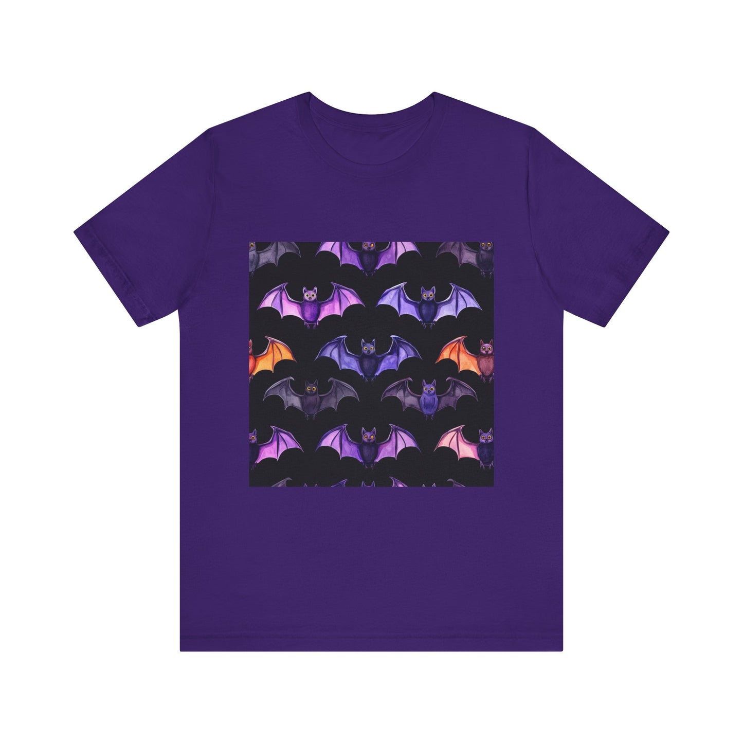 Cute Bat Pattern Unisex Jersey Short Sleeve Tee