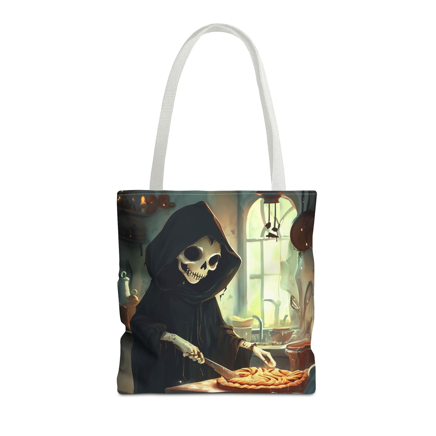 Grim Reaper Baking Pie Tote Bag (AOP)