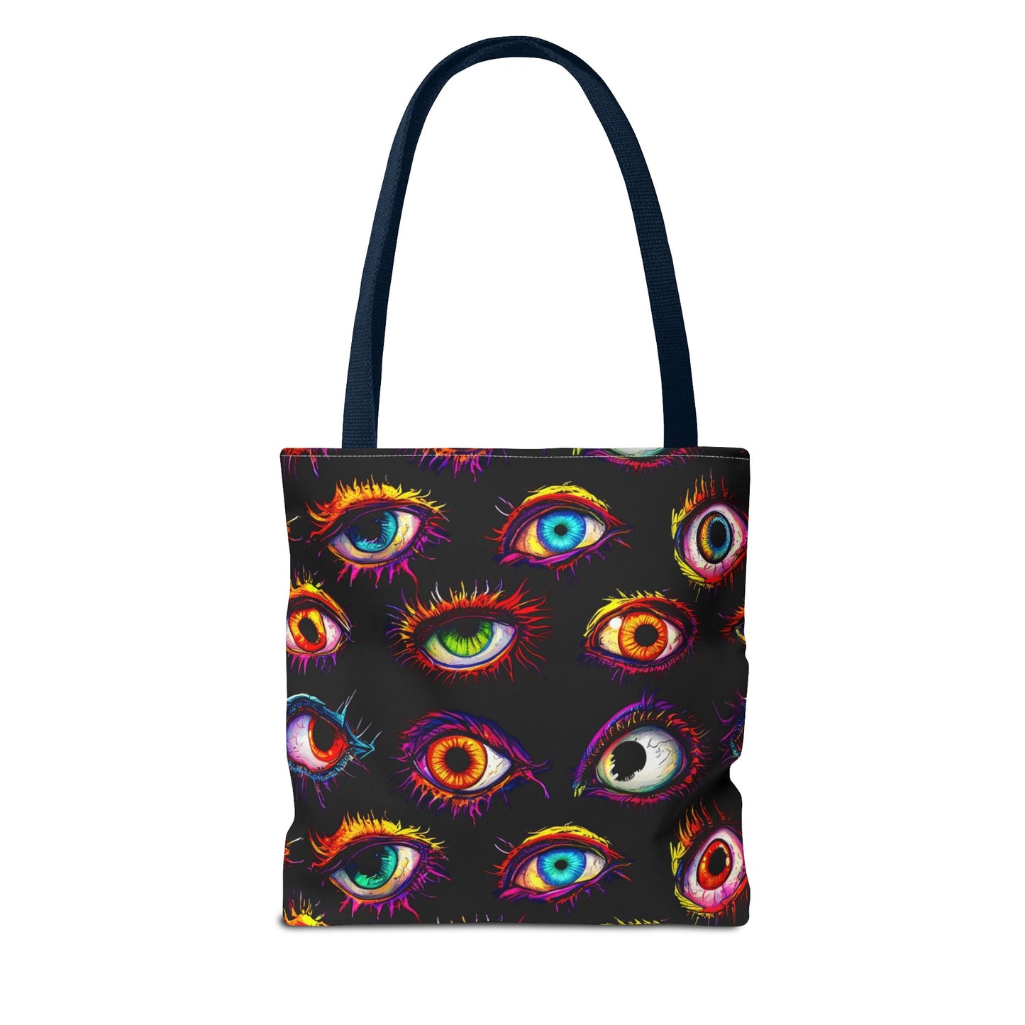 Colorful Spooky Eye Pattern Tote Bag (AOP)