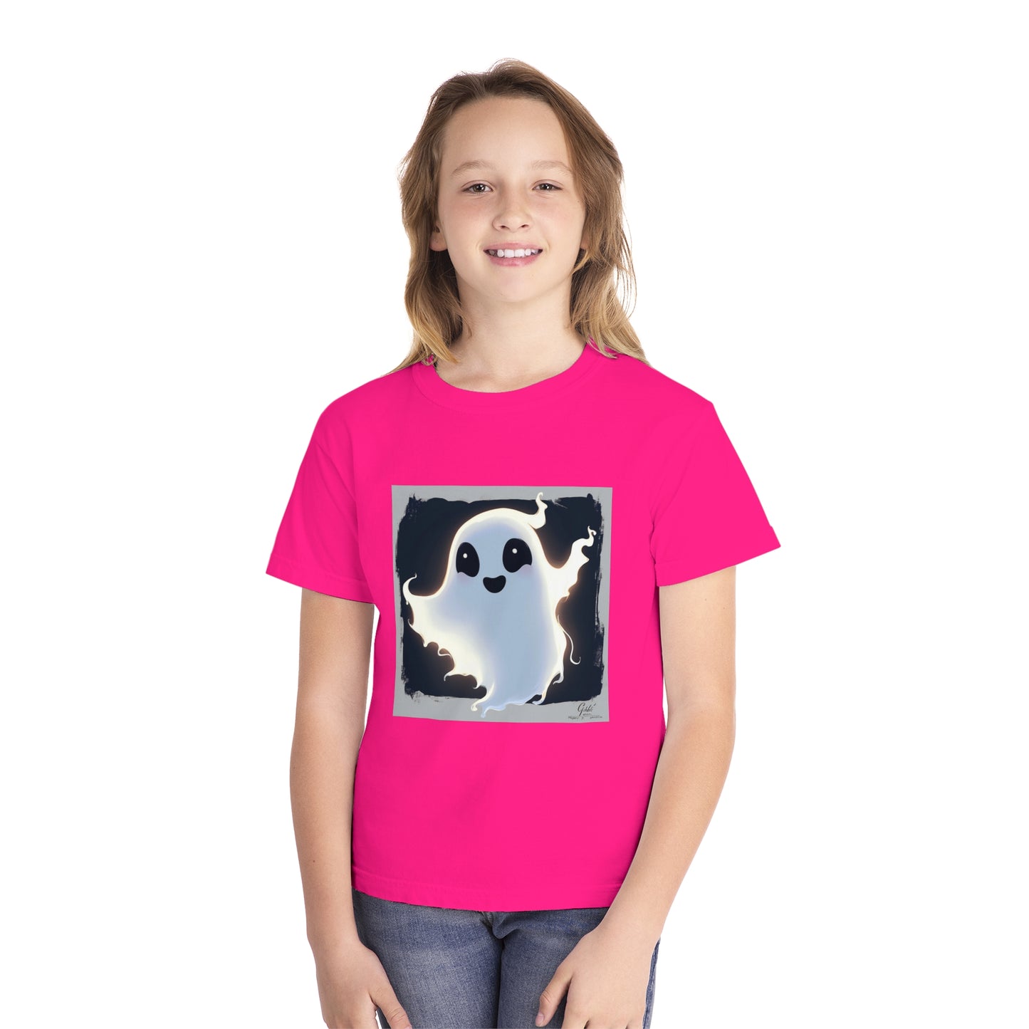 Cute Happy Ghost Youth Midweight Tee