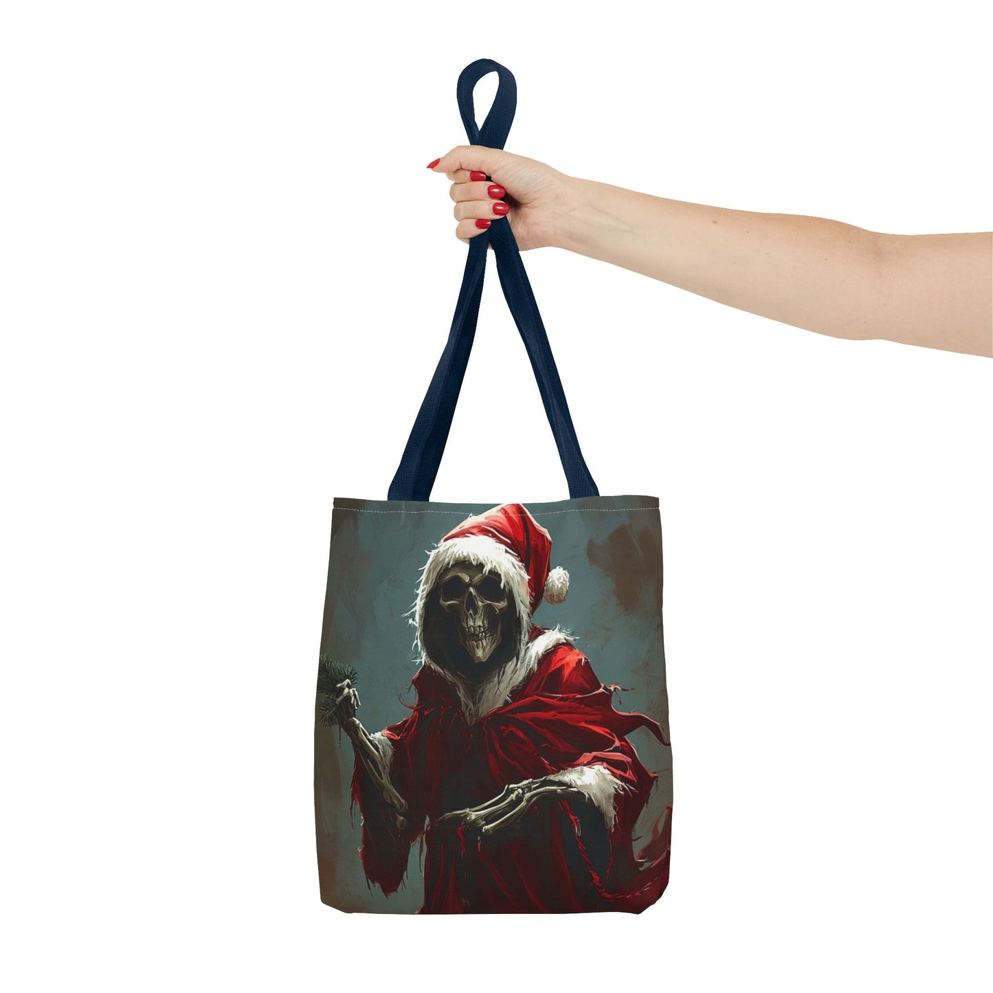 Santa Grim Reaper Tote Bag (AOP)