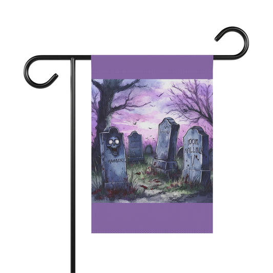 Purple Graveyard Garden & House Banner