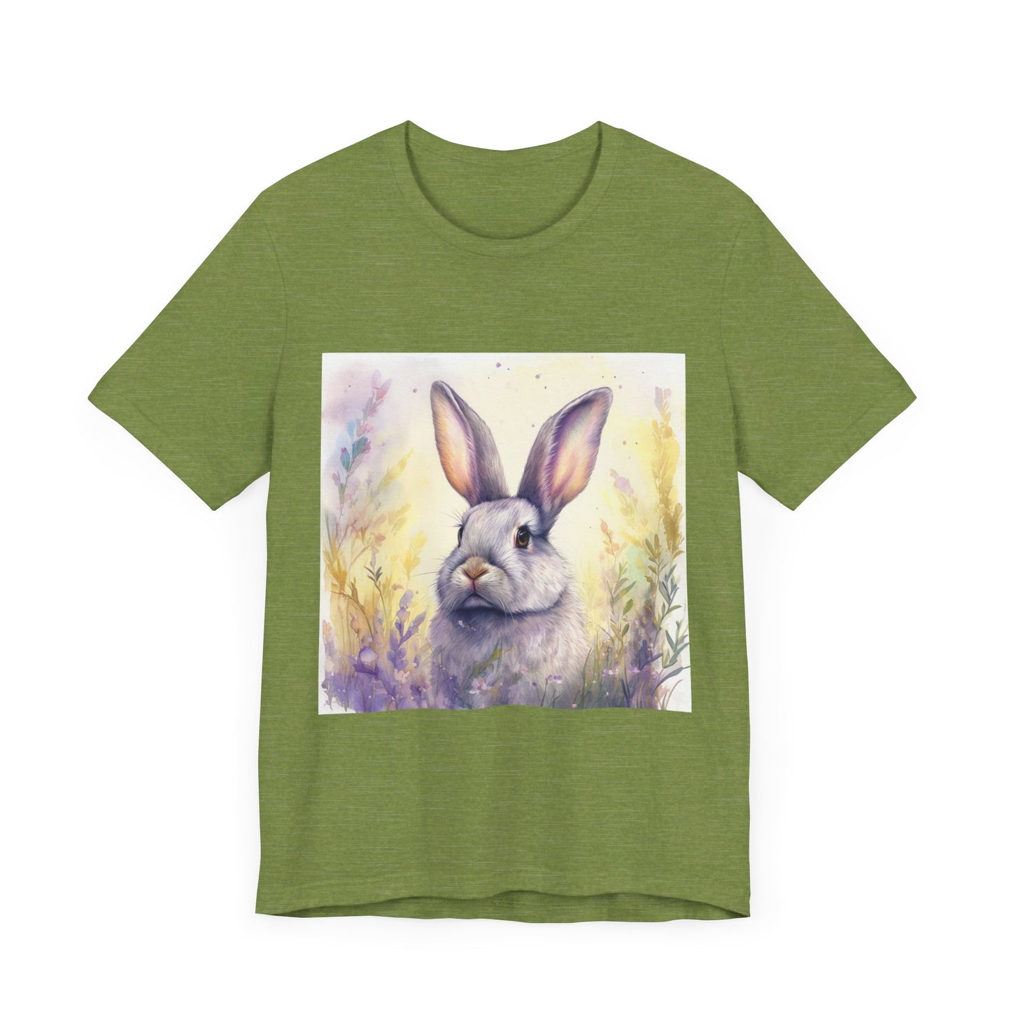 Realistic Cute Bunny Unisex Jersey Short Sleeve Tee