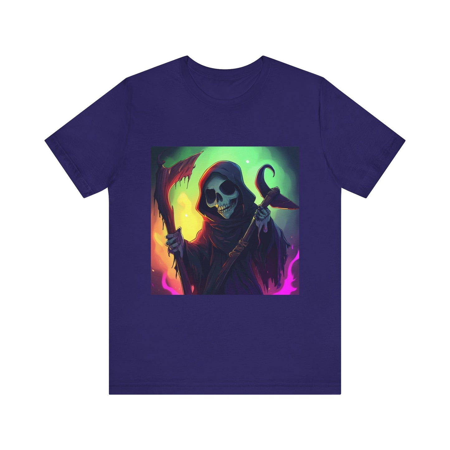 Colorful Grim Reaper Unisex Jersey Short Sleeve Tee