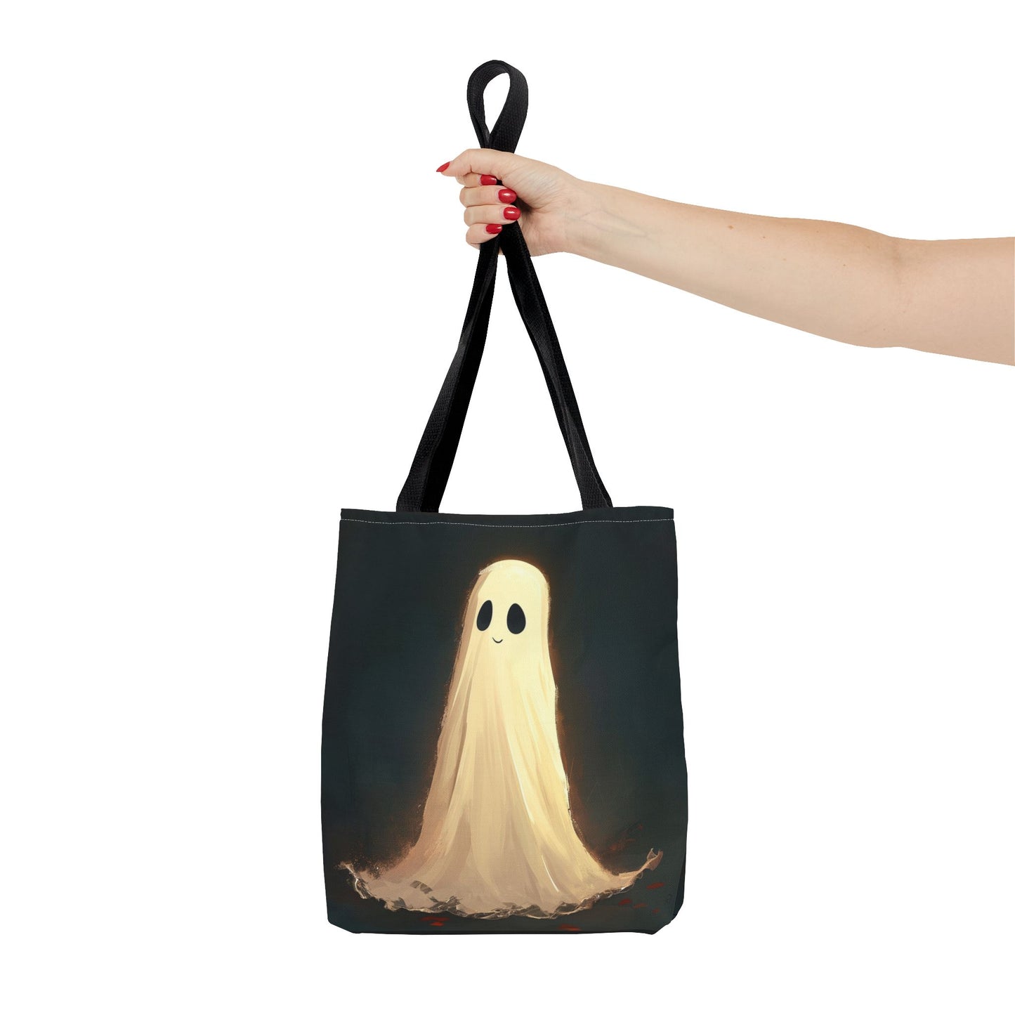 Happy Spooky Ghost Tote Bag (AOP)