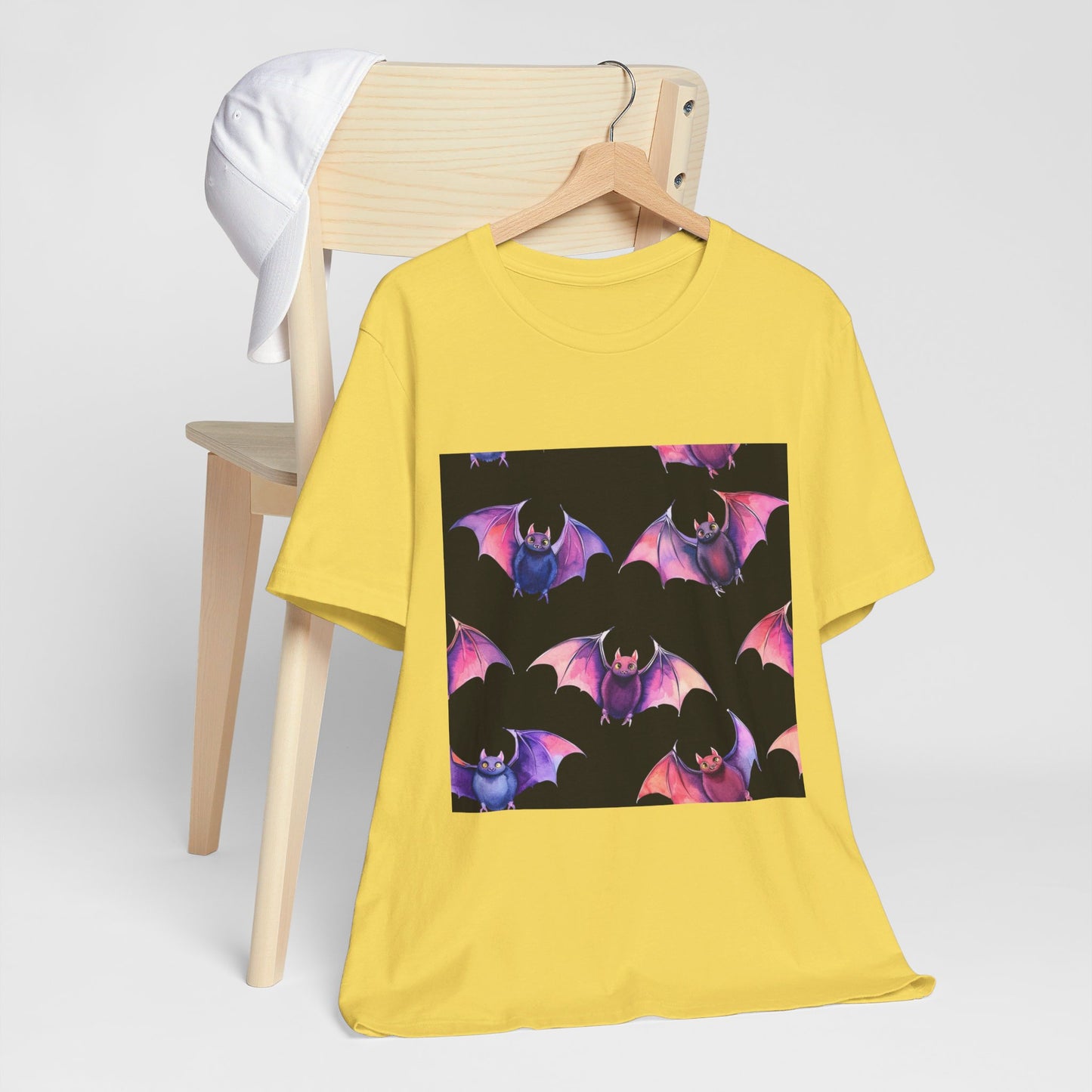 Bright Bat Pattern Unisex Jersey Short Sleeve Tee