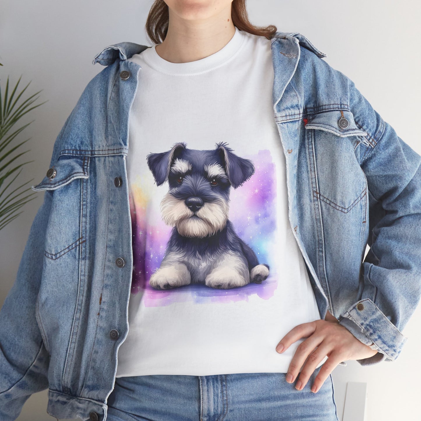 Schnauzer Puppy Unisex Heavy Cotton Tee