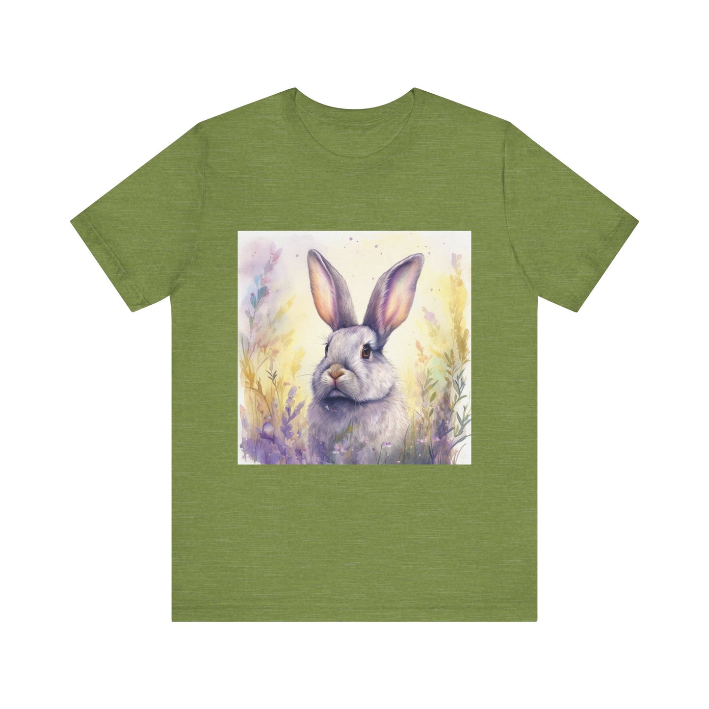 Realistic Cute Bunny Unisex Jersey Short Sleeve Tee