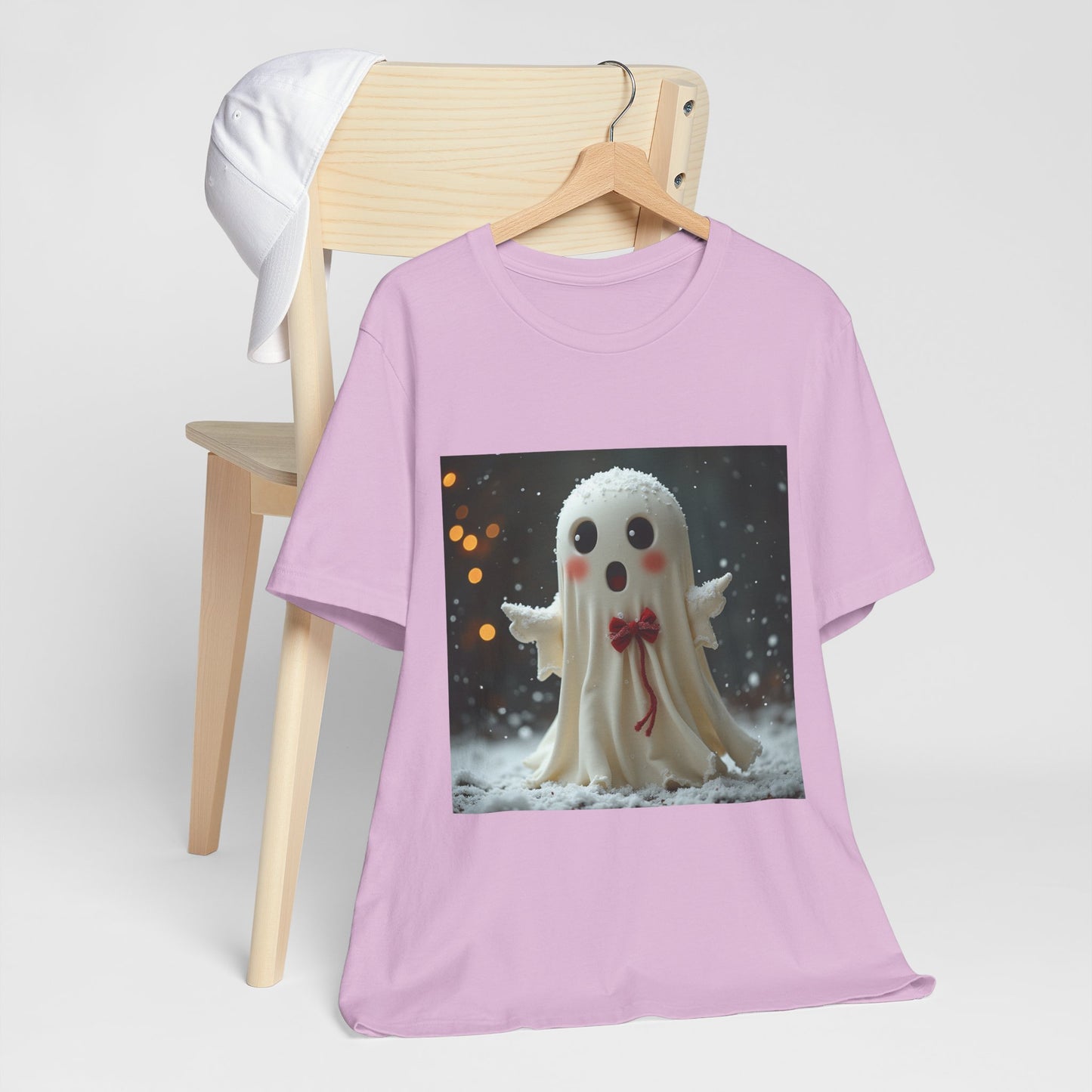 Cute Snow Ghost Unisex Jersey Tee