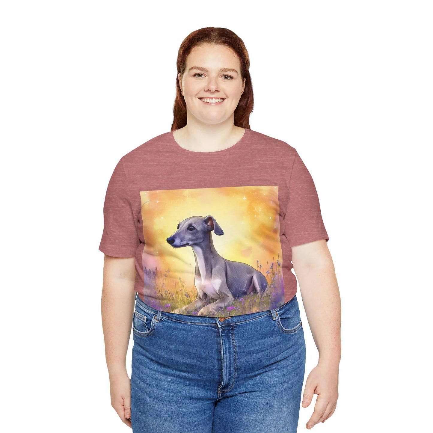 Sunset Greyhound Jersey Short Sleeve Tee