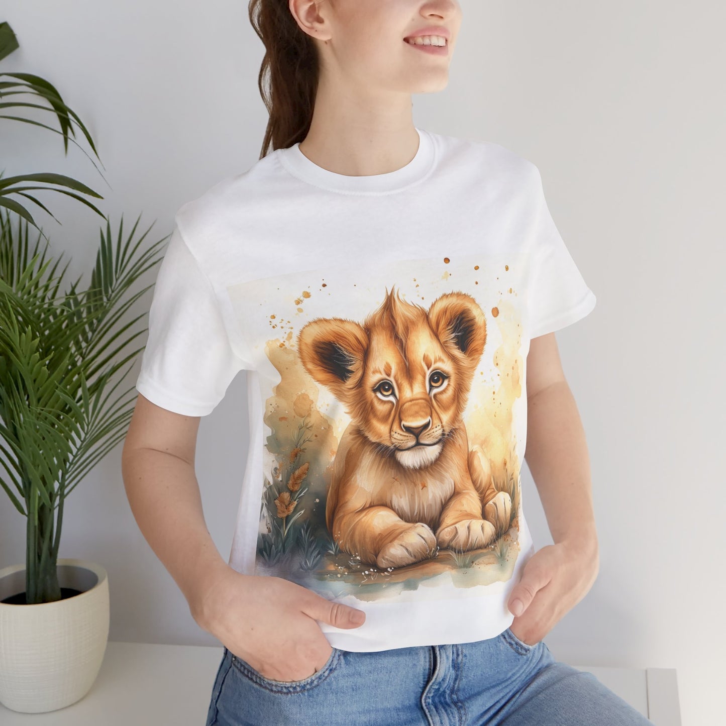 Cute Lion Cub Unisex Jersey Short Sleeve Tee