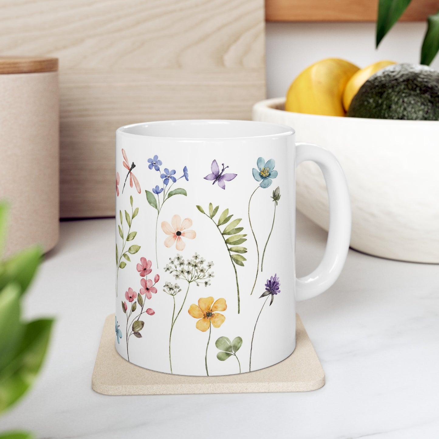 Wildflower Ceramic Mug, 11oz