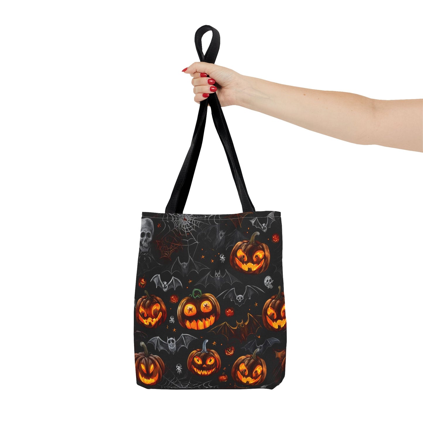 Spooky Pumpkins and Bats Tote Bag (AOP)