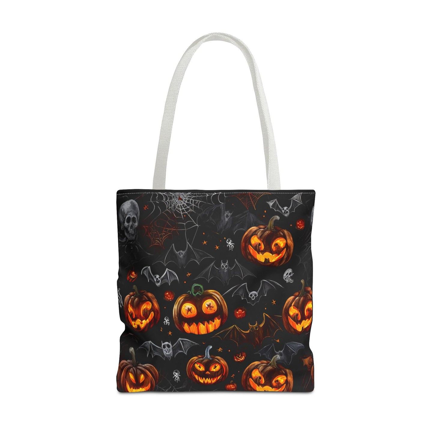 Spooky Pumpkins and Bats Tote Bag (AOP)