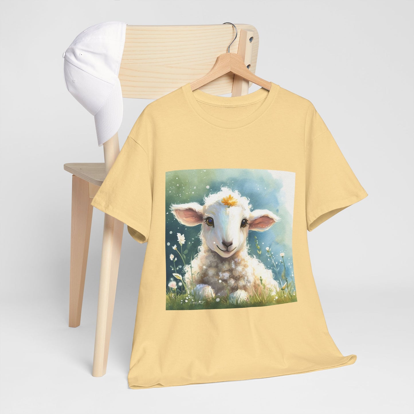 Cute Lamb Unisex Heavy Cotton Tee