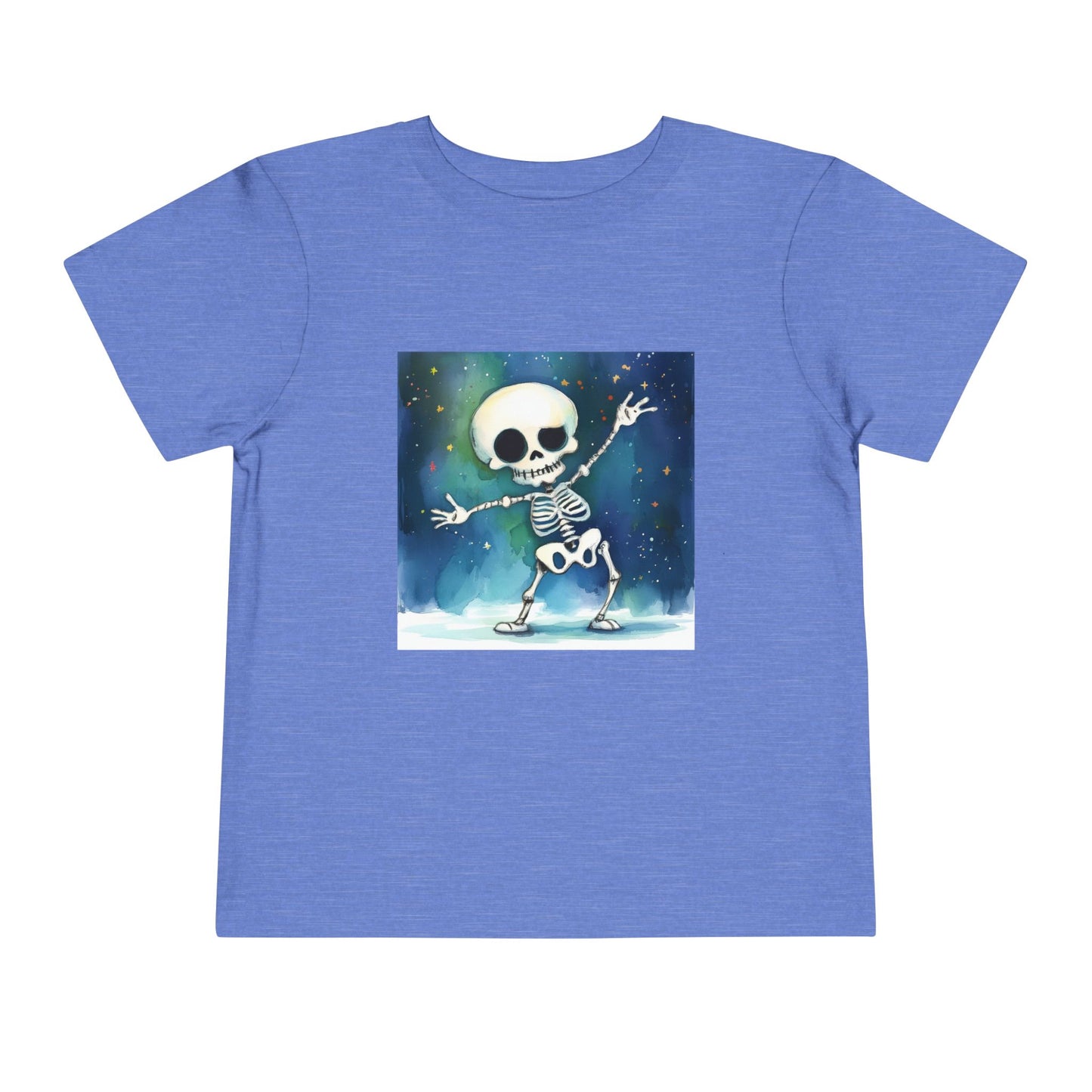 Cute Dancing Skeleton Toddler Short Sleeve Tee