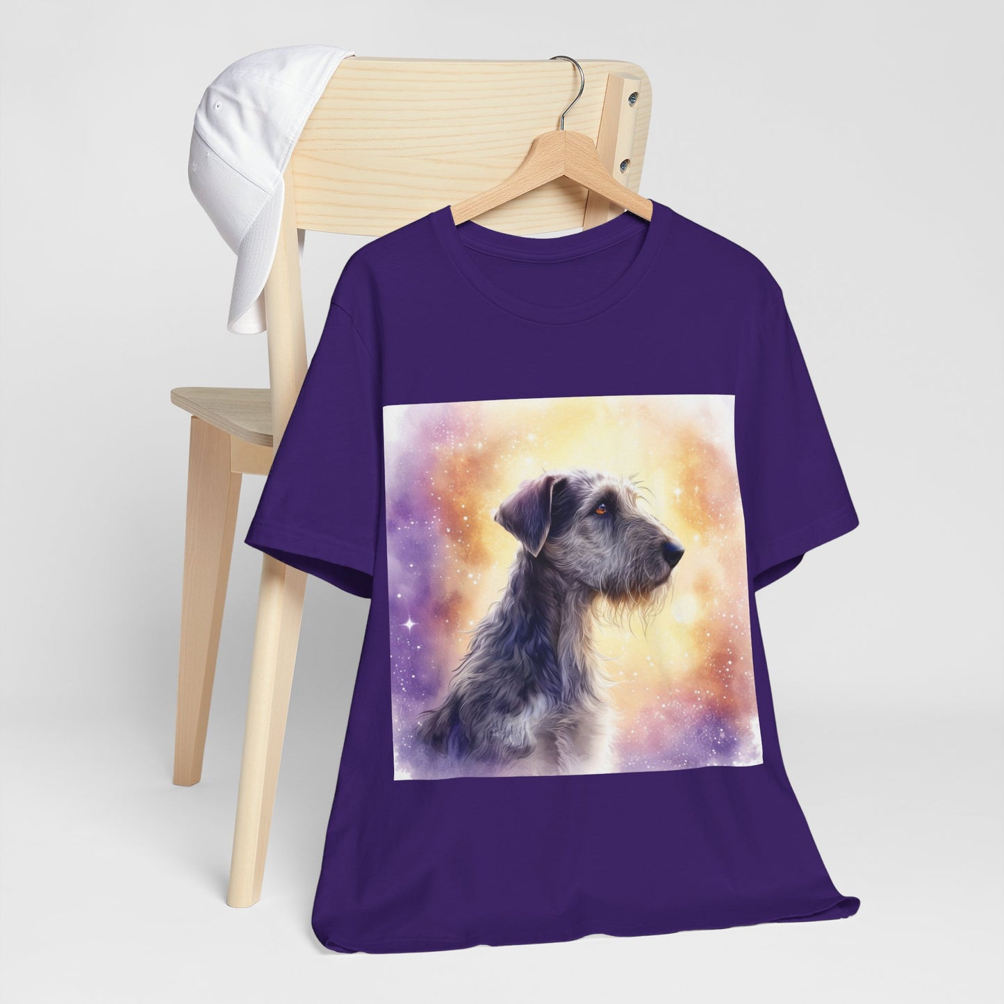 Watercolor Irish Wolf Hound Unisex Jersey Short Sleeve Tee