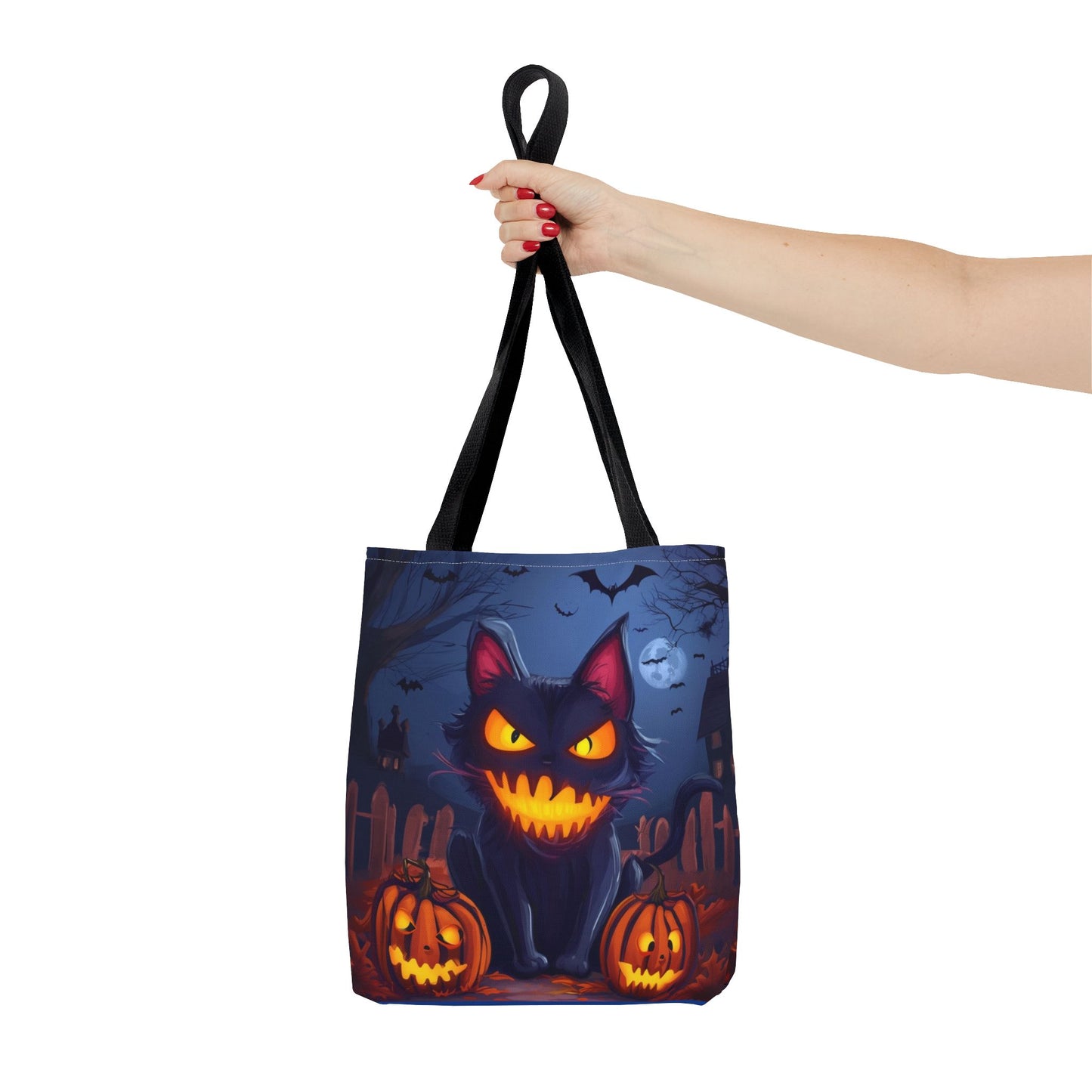 Spooky Cat Tote Bag (AOP)