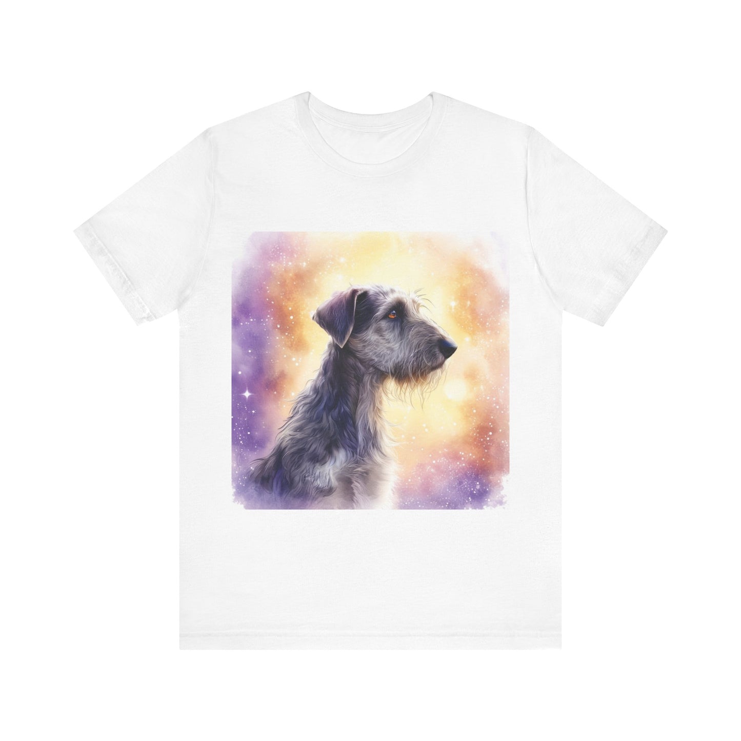 Watercolor Irish Wolf Hound Unisex Jersey Short Sleeve Tee