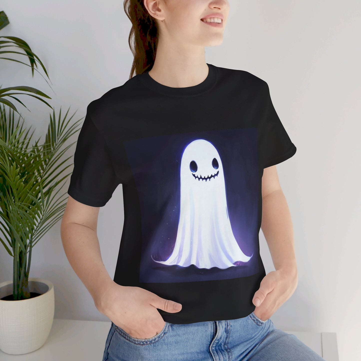 Creepy Cute Ghost Unisex Jersey Short Sleeve Tee