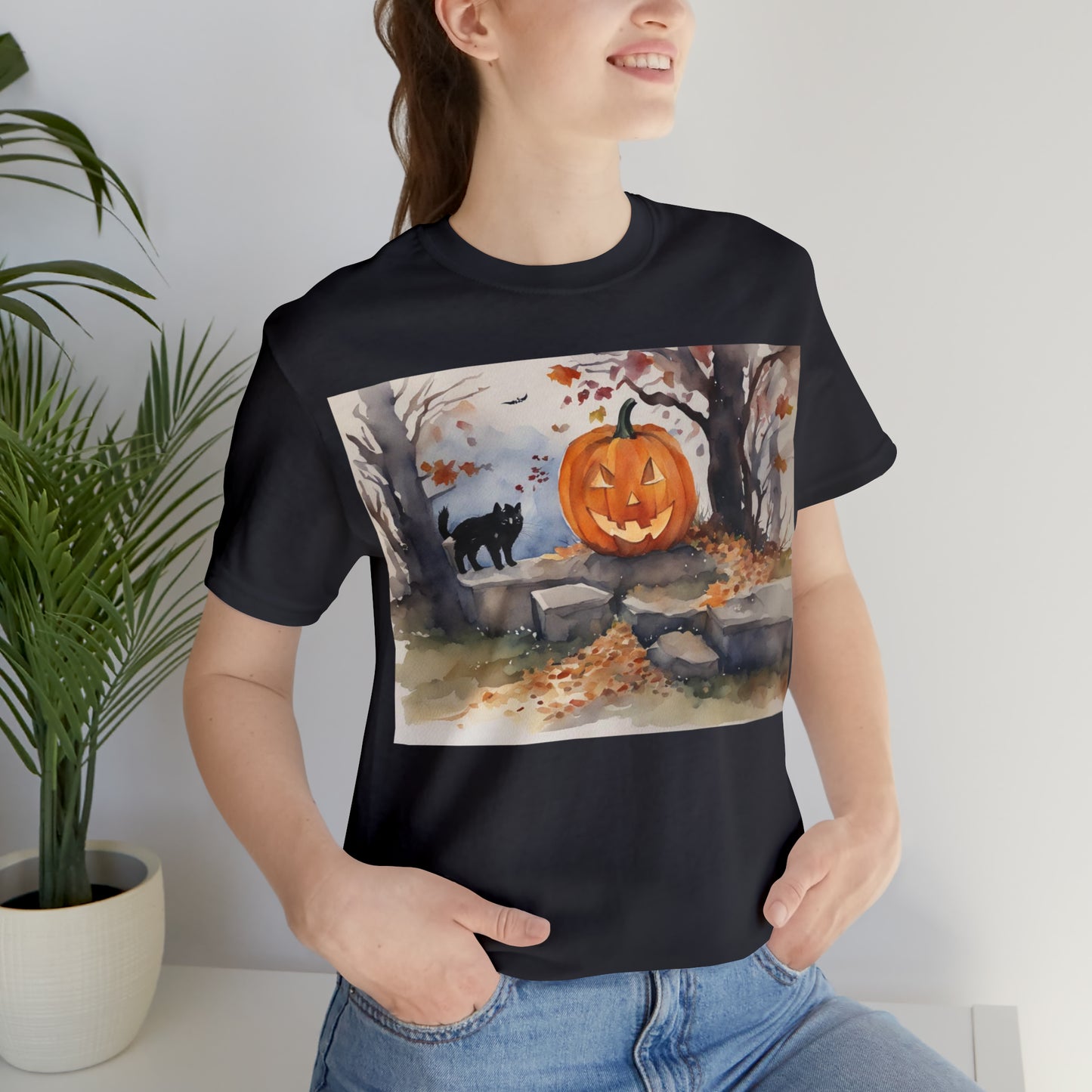 Halloween Jacko-lantern Unisex Jersey Short Sleeve Tee