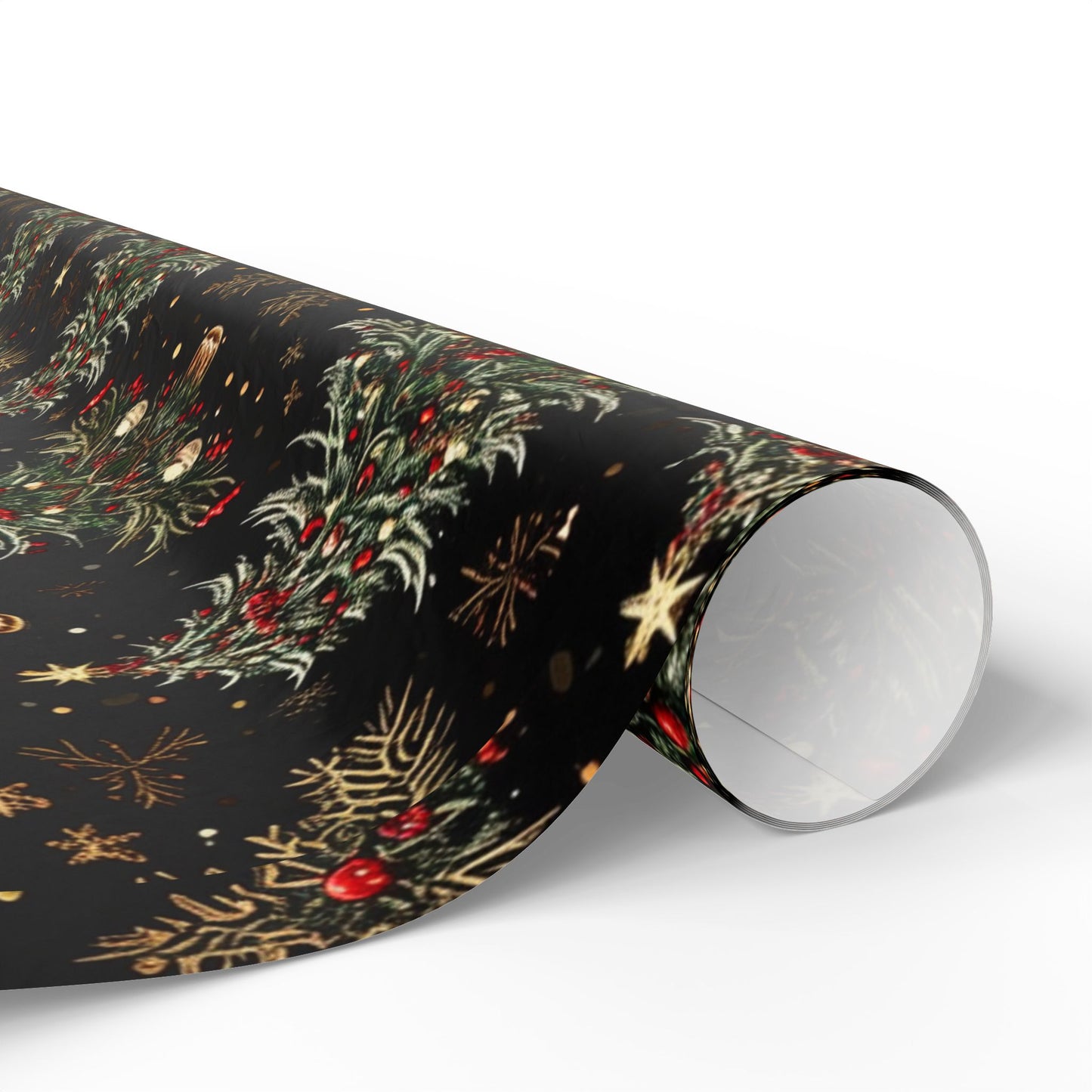 Dark Christmas Tree Pattern Wrapping Papers