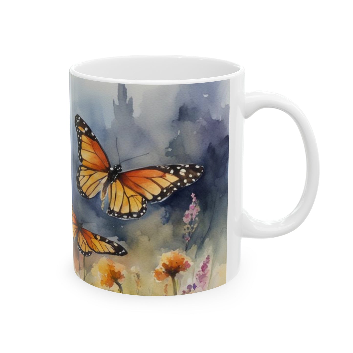 Monarch Butterfly Ceramic Mug, 11oz