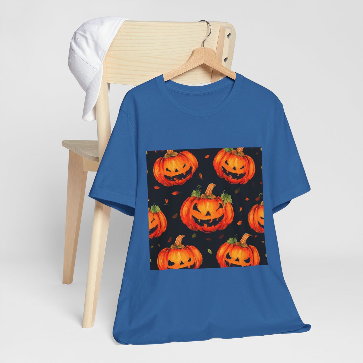 Happy Pumpkin Pattern Unisex Jersey Short Sleeve Tee