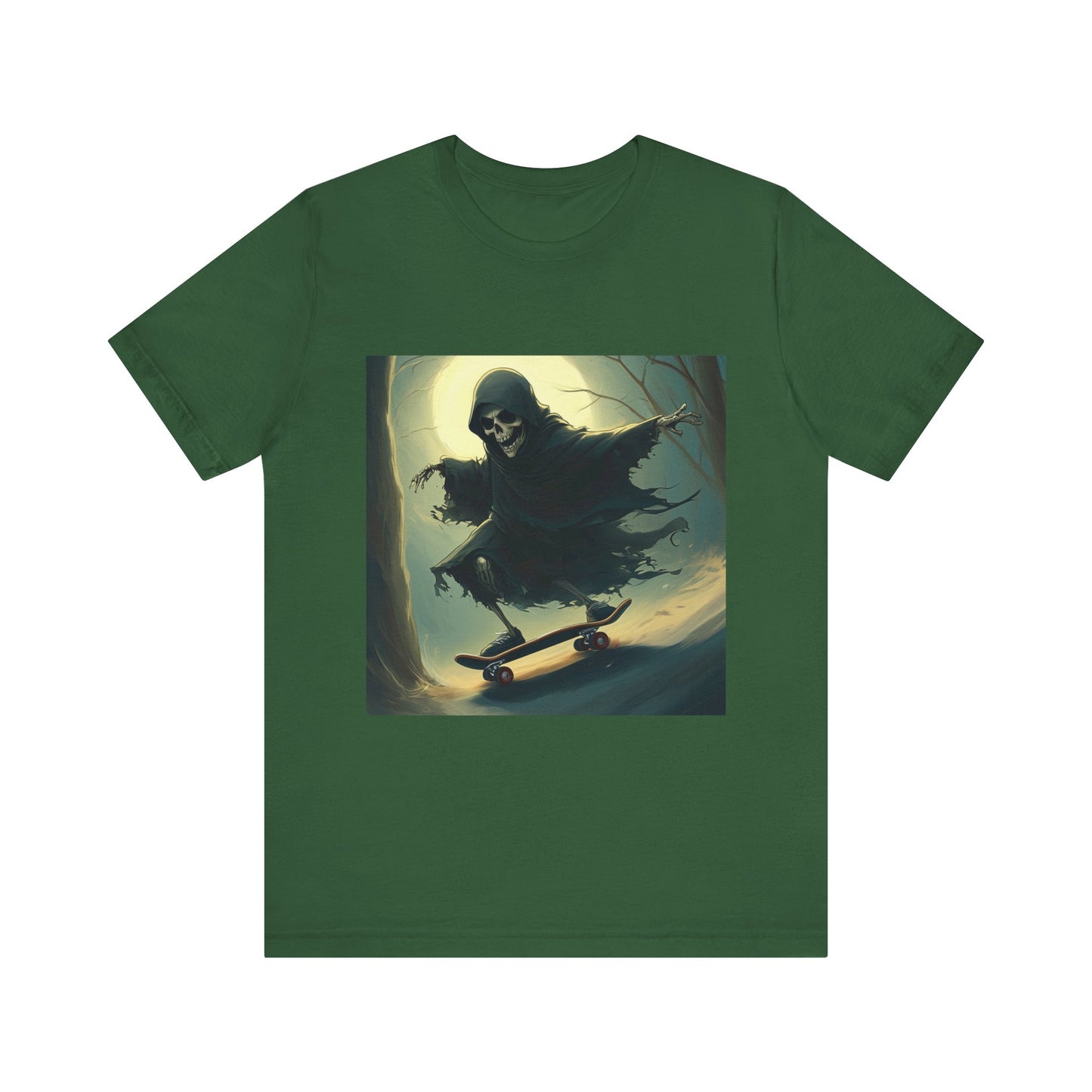 Downhill Skating Grim Reaper Unisex Jersey Short Sleeve Tee