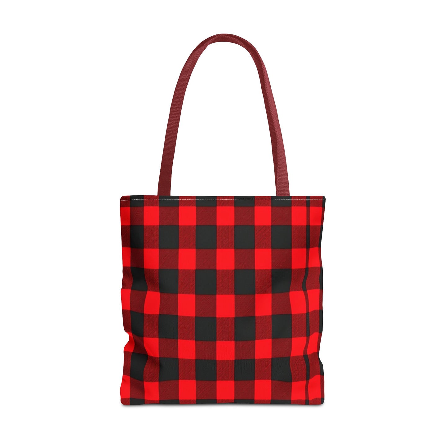 Red and Black Plaid Tote Bag (AOP)