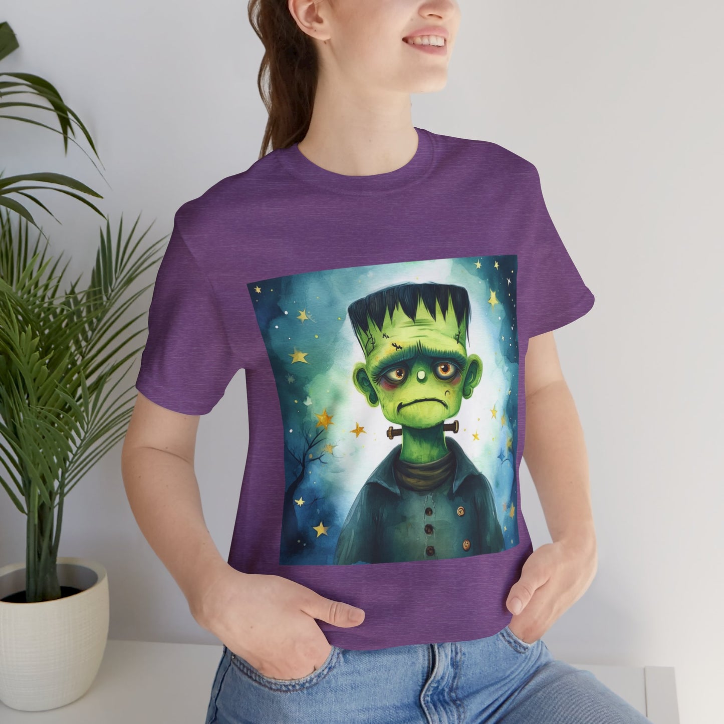 Cute Frankenstein Monster Unisex Jersey Short Sleeve Tee