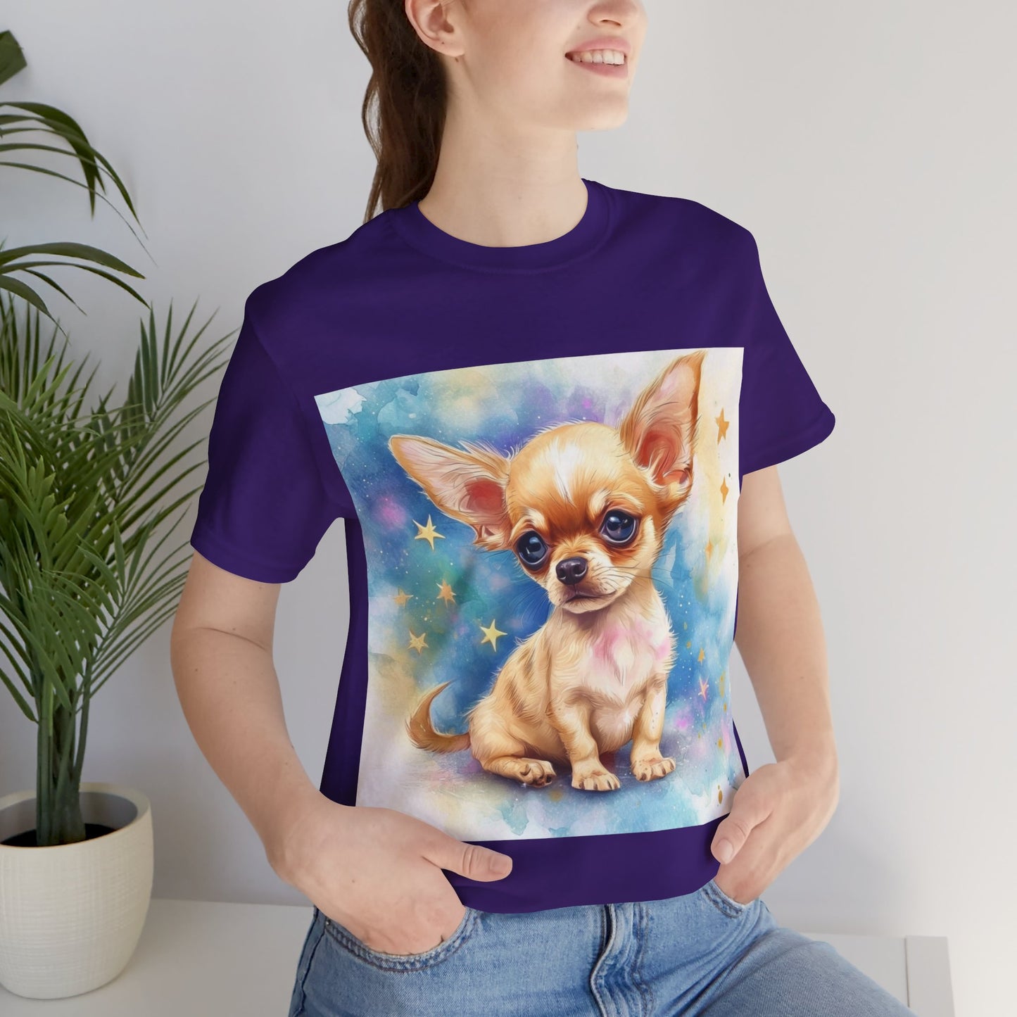 Cute Chihuahua Unisex Jersey Short Sleeve Tee