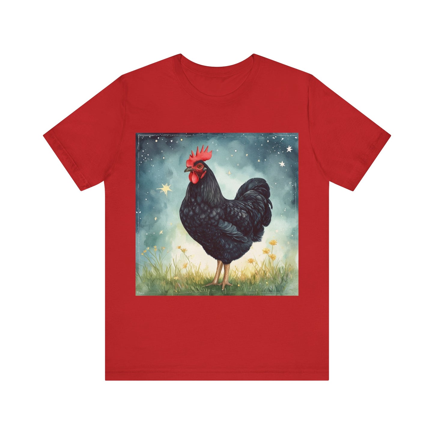 Black Chicken Unisex Jersey Short Sleeve Tee